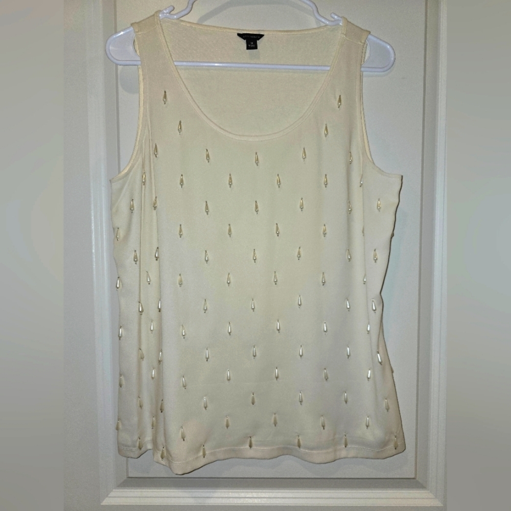Ann Taylor Pearl drop Tank top, Womans tank top